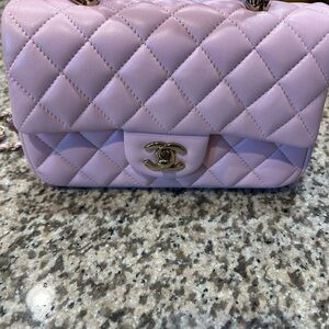 Chanel Light Pink Quilted Crossbody Bag